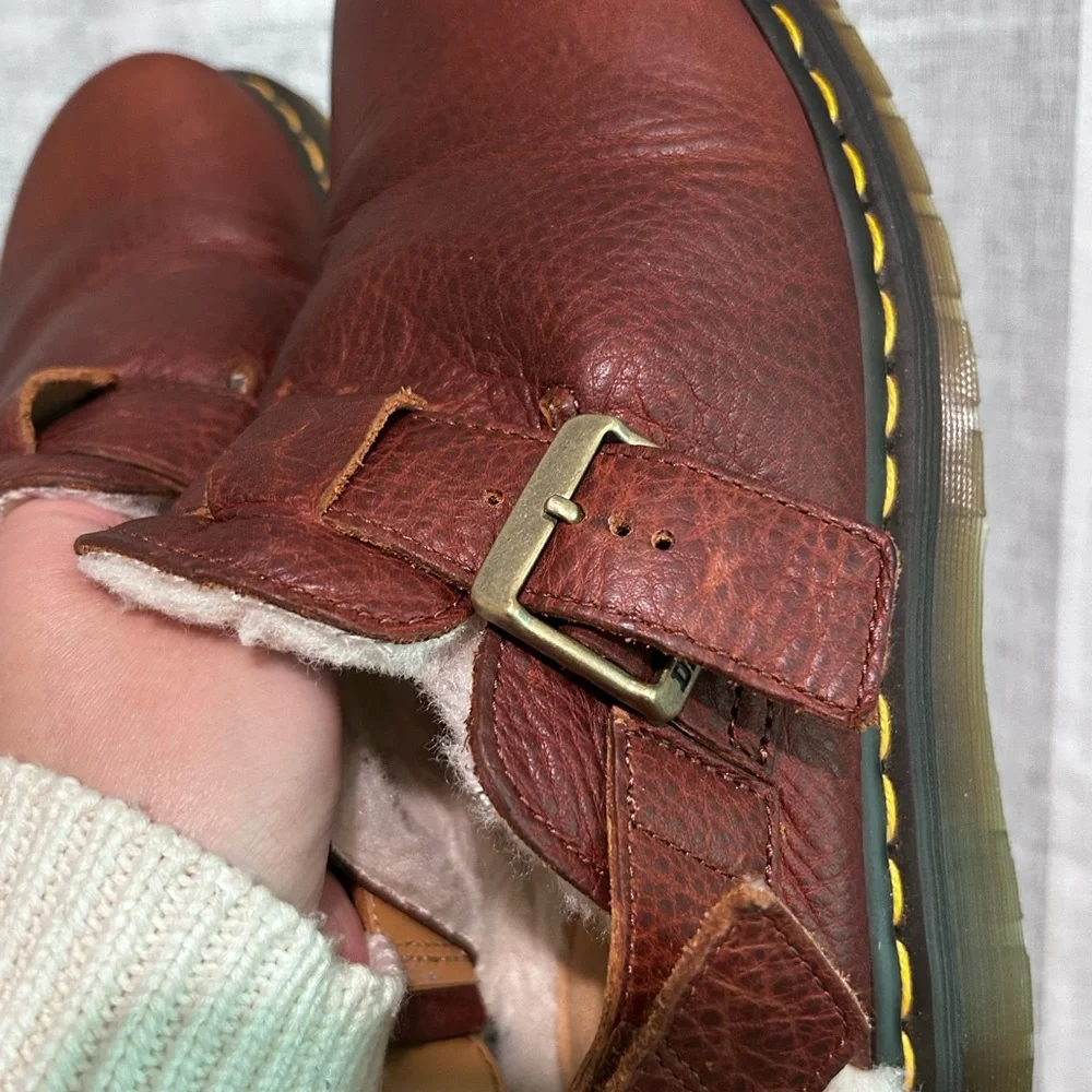 Dr. Martens Jorge II FL White Fur Lined Clogs - Picture 4 of 9